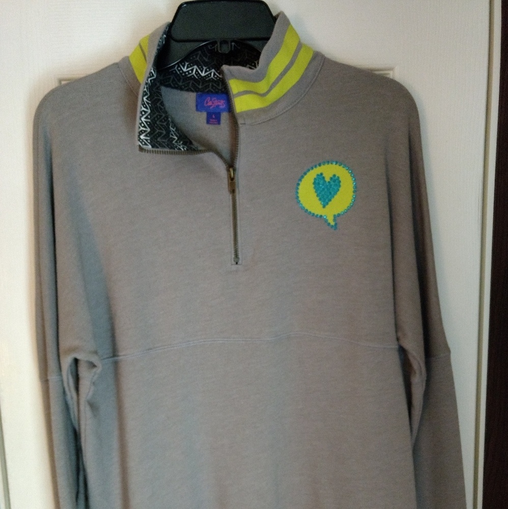 Pullover, Quarter Zip, Straight Bottom Sweatshirt